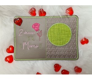 Stickdatei - Spruch "Zuhause ist da, wo Mama ist"